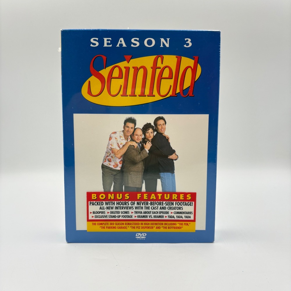 Seinfeld Season 3 DVD Volume 2 New Sealed 4-Disc Set Remastered Bonus Features